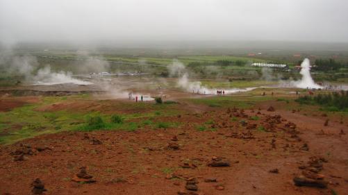 Geysier Strokkur und Umgebung Geysier Strokkur und Umgebung