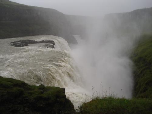 Gullfoss von hinten Gullfoss von hinten