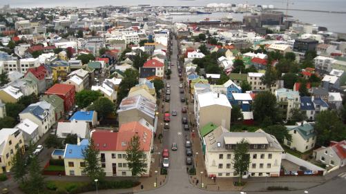 Reykjavik aus der Luft Reykjavik aus der Luft
